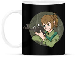 printfashion Női sniper - Bögre - Fekete (17845261)
