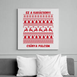 printfashion csúnya pulcsi - Vászonkép - Fehér (17809719)