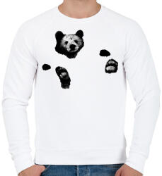 printfashion Maci a vízben - Férfi pulóver - Fehér (17812012)