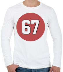 printfashion 67 - Férfi hosszú ujjú póló - Fehér (17787249)