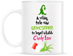 printfashion Grinch Cindy Lou - Bögre - Fehér (17781332)