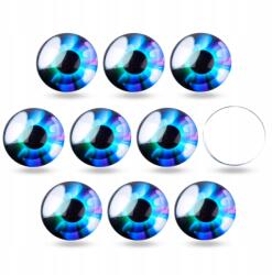MIXFORM Kaboson üvegszem, kerek, sötétkék, 10x3.5mm, 10db (13WB27695)