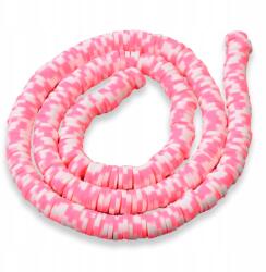 Mixform Polimer agyag gyöngyök, Heishi, Handmade, 6x0.5-1mm, 285db/36cm/szál (13WB30719)