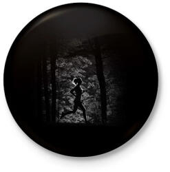 printfashion Erdei kocogás - Kitűző, hűtőmágnes - Fekete (17825914)