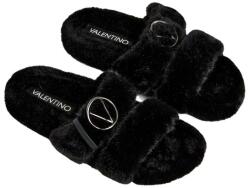 Valentino Fekete női flip-flop papucs szőrmével R39 (8056992324510)