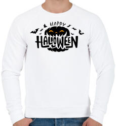 printfashion happy halloween - Férfi pulóver - Fehér (17771824)