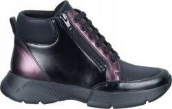 Comfortabel Fekete Női Bokacsizma, Size 38, bőr, H szélesség (990686-01)