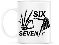 printfashion six seven kéz - Bögre - Fehér (17790332)