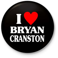 printfashion I LOVE BRYAN CRANSTON - Kitűző, hűtőmágnes - Fekete (17727574)