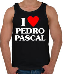 printfashion I Love Pedro Pascal - Férfi atléta - Fekete (17726245)