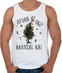 printfashion Jóvan az úgy basszál rá - Férfi atléta - Fehér (17795323)