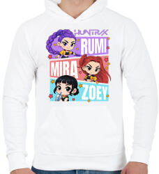printfashion Huntrix - Kpop Demon Hunters - Férfi kapucnis pulóver - Fehér (17732584)