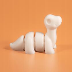  Gyerek kulcstartó 3D nyomtatás színes dinoszaurusz fehér medál flexibilis briliáns (Dinozaur duży)