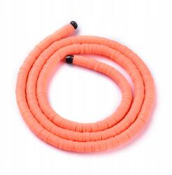 Mixform Heishi Handmade Polimer Öko Agyag gyöngyök, korong, 4x1mm, 375db/40cm/szál (13WB29940)