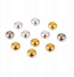 Mixform Moduláris gyöngyök Charms sárgaréz, vegyes színek 7? 4mm, 10db (13WB16174)