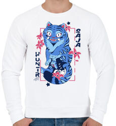 printfashion Demon Hunters Huntrix tigris - Saja boys - kpop - Férfi pulóver - Fehér (17797606)