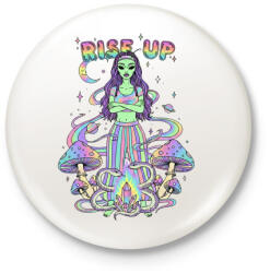 printfashion rise up - Kitűző, hűtőmágnes - Fehér (17760071)