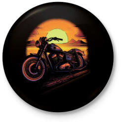 printfashion Motor a naplementében - Kitűző, hűtőmágnes - Fekete (17833132)