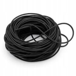 MIXFORM Gumizsinór, Szintetikus, Tömör, Kerek, Lyuk nélküli, Fekete 2mm, 20m (13WB21034)