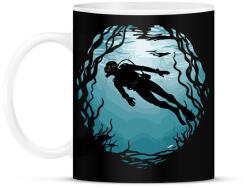 printfashion Tenger mélyén - Bögre - Fekete (17834011)