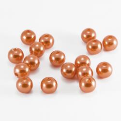 Mixform Gyöngyök Műanyag Abs, Kerek, Szín: Sötét barack 6mm 250db/25g (13WB18825)