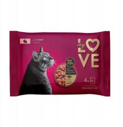 My Love My Love Set tasakok macskáknak nyúlhússal, enyhe szószban 4 x 85 g
