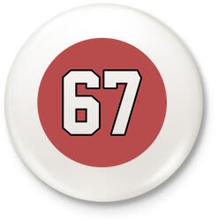 printfashion 67 - Kitűző, hűtőmágnes - Fehér (17787653)