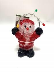  Elemmel működő LED-es karácsonyi figura, akril, 17 cm (km202403)