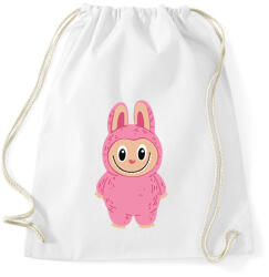 printfashion Rózsaszín Labubu - Sportzsák, Tornazsák - Fehér (17807603)