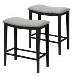 Timeless Tools Kárpitozott bárszék, 2db, szürke, vas, szivacs, kárpit, 60×32×52cm (HOP1001750)