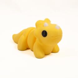  Gyerek figura 3D nyomtatás színes dinoszaurusz aranyos nagy 14 cm sárga flexibilis (dinuś duży)