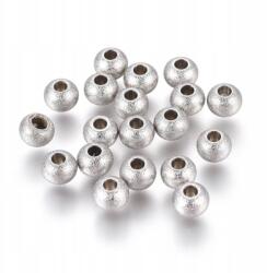 Mixform Texturált gyöngyök Acél serpenyő 6x4.5mm 10db (13WB28833)