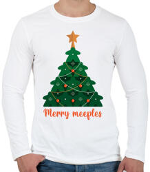 printfashion Merry meeples - Férfi hosszú ujjú póló - Fehér (17808405)