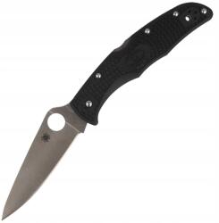 Spyderco Endura 4 FRN Black Flat Ground Plain, VG-10 acél, összecsukható kés (C10FPBK)