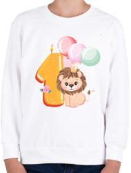 printfashion Oroszlán 1 éves - Gyerek pulóver - Fehér (17754567)