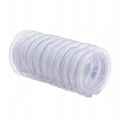 MIXFORM Ékszerkötő zsinór Acél, Fehér Füst, 0, 6mm, 10 tekercs/szett, 10m/orsó (13WB27416)