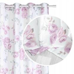 Prestiqua Függöny Calmia 140x210 Rózsaszín Kerekek (Polski Produkt)