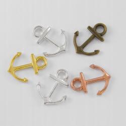 MIXFORM Horgony medál fém ötvözet 19x14.5x1.5mm 5db (14WB8793)