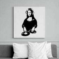 printfashion Dj Mona Lisa - Vászonkép - Fehér (17793513)