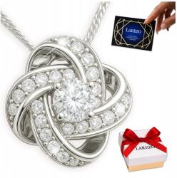 Larezo Ezüst csillag nyaklánc átszőtt csillag cirkóniákkal Atom Ezüst 925 (srebrny łańcuszek biały kryształ cyrkonie)