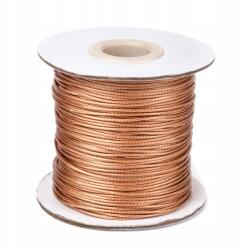 MIXFORM Koreai viaszolt poliészter zsinór, Barna, 1mm, 80m/tekercs (13WB25411)