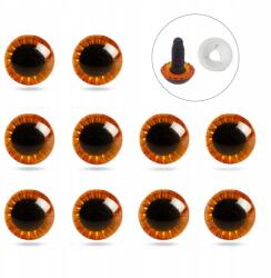 MIXFORM Szemek, Biztonsági szemek, Játékokhoz, Műanyag, Narancssárga, 15mm, 10db (13WB30407)