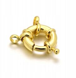 MIXFORM Karabiner- Kerék sárgaréz 13x5mm Aranyozott 18K 1db (13WB12267)