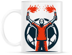 printfashion Futball szurkoló - Bögre - Fehér (17823210)