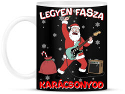 printfashion Legyen fasza karácsonyod - Bögre - Fekete (17794383)