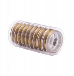 MIXFORM Ékszerkötő zsinór Acél, Arany, 0, 6mm, 10 tekercs/szett, 10m/orsó (13WB27417)