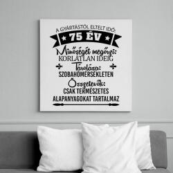 printfashion Gyártástól eltelt idő szülinapi (egyedi számmal) - Vászonkép - Fehér (17776281)