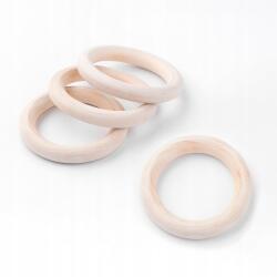 MIXFORM Összekötő kerék, Fa, Macrame-hez, Nyers, Bézs, 58~59x9~9.5mm, 4db (13WB30821)