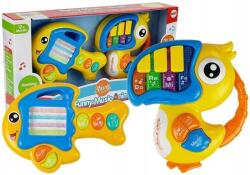 LEAN Toys Akkumulátoros zongora és gitár Halak papagáj (5905323218543)