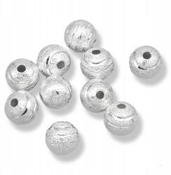 Mixform Gyöngyök Texturált sárgaréz kerek 8mm 10db (13WB28822)